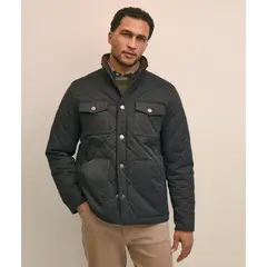 BROOKS BROTHERS - Chaqueta Hombre Cotton Blend Quilted Negro