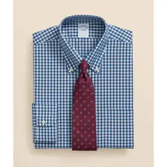 BROOKS BROTHERS - Camisa Hombre Ni Supima Check Slim Azul