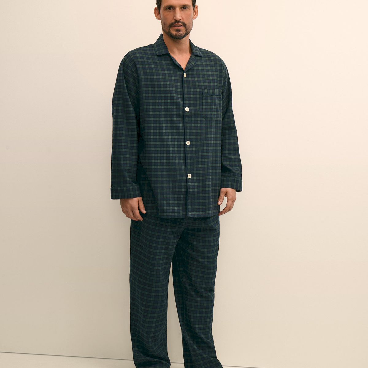 BROOKS BROTHERS - Pijama Hombre Cotton Flannel Tartan Azul Brooks Brothers