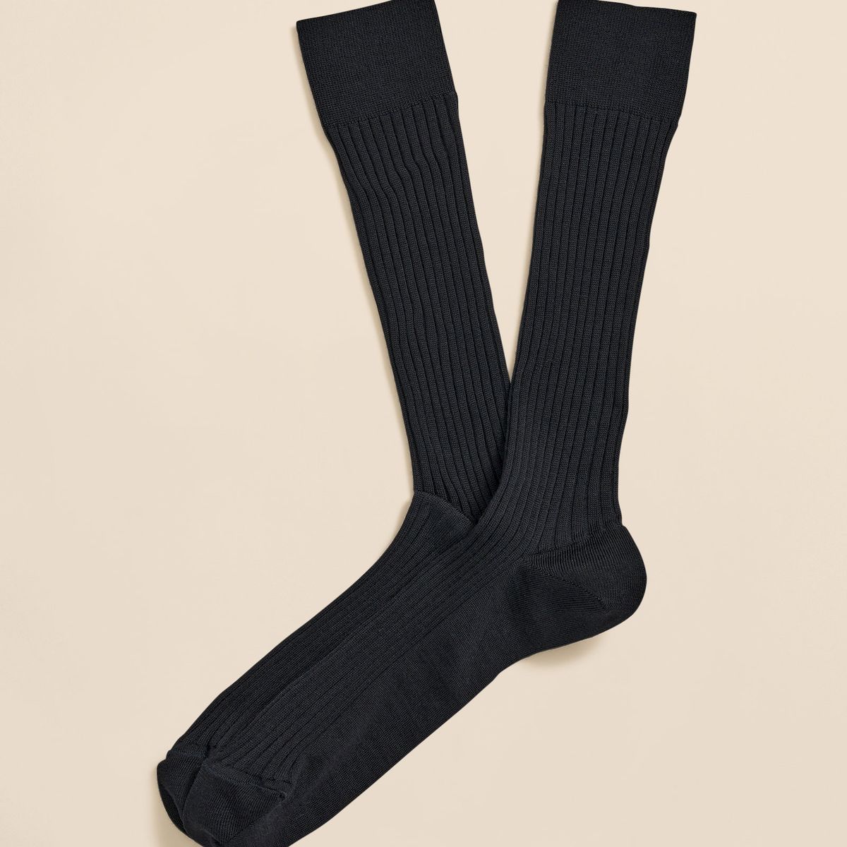 BROOKS BROTHERS - Calcetines Hombre Merino Wool Blend Ribbed Azul Brooks Brothers