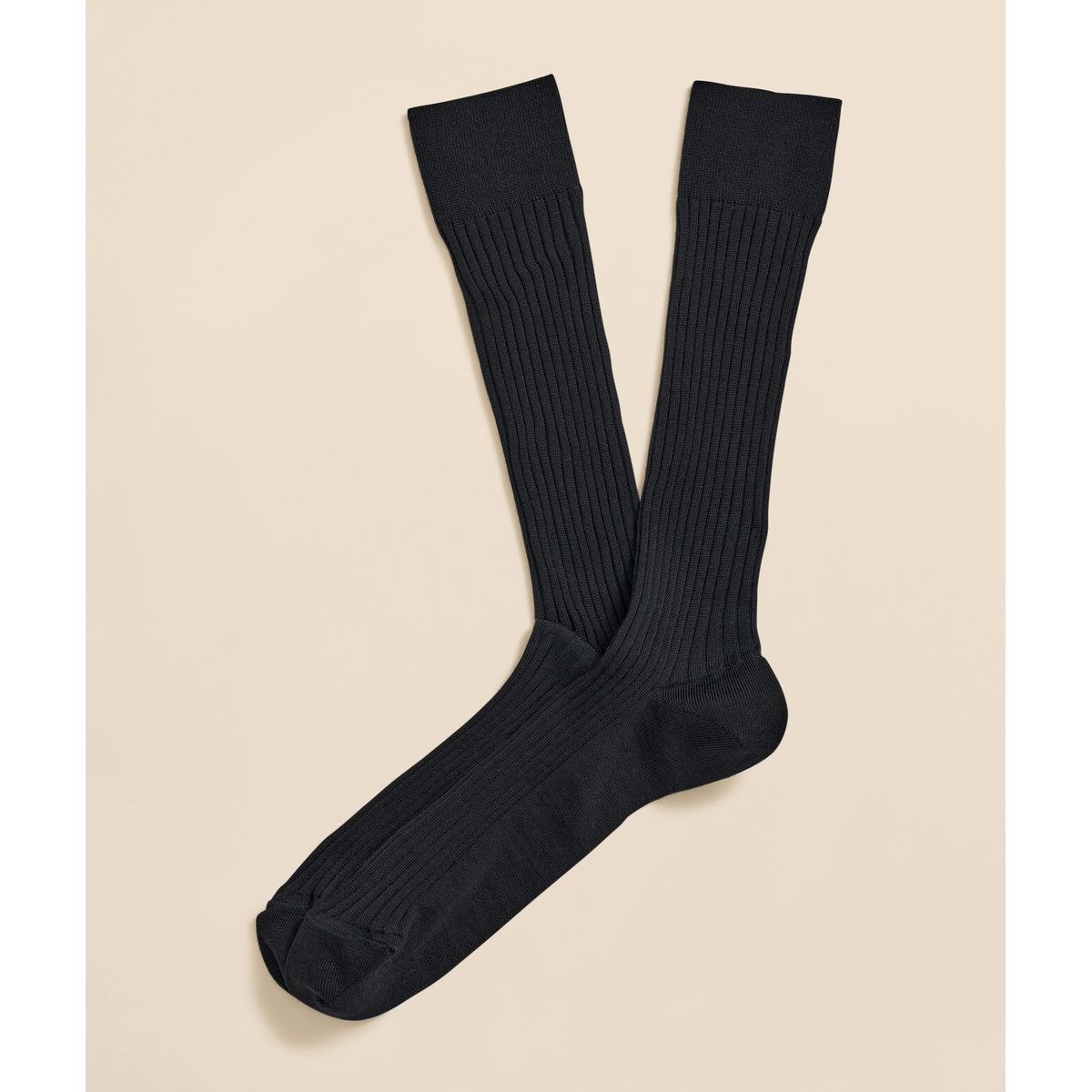 BROOKS BROTHERS - Calcetines Hombre Merino Wool Blend Ribbed Azul Brooks Brothers