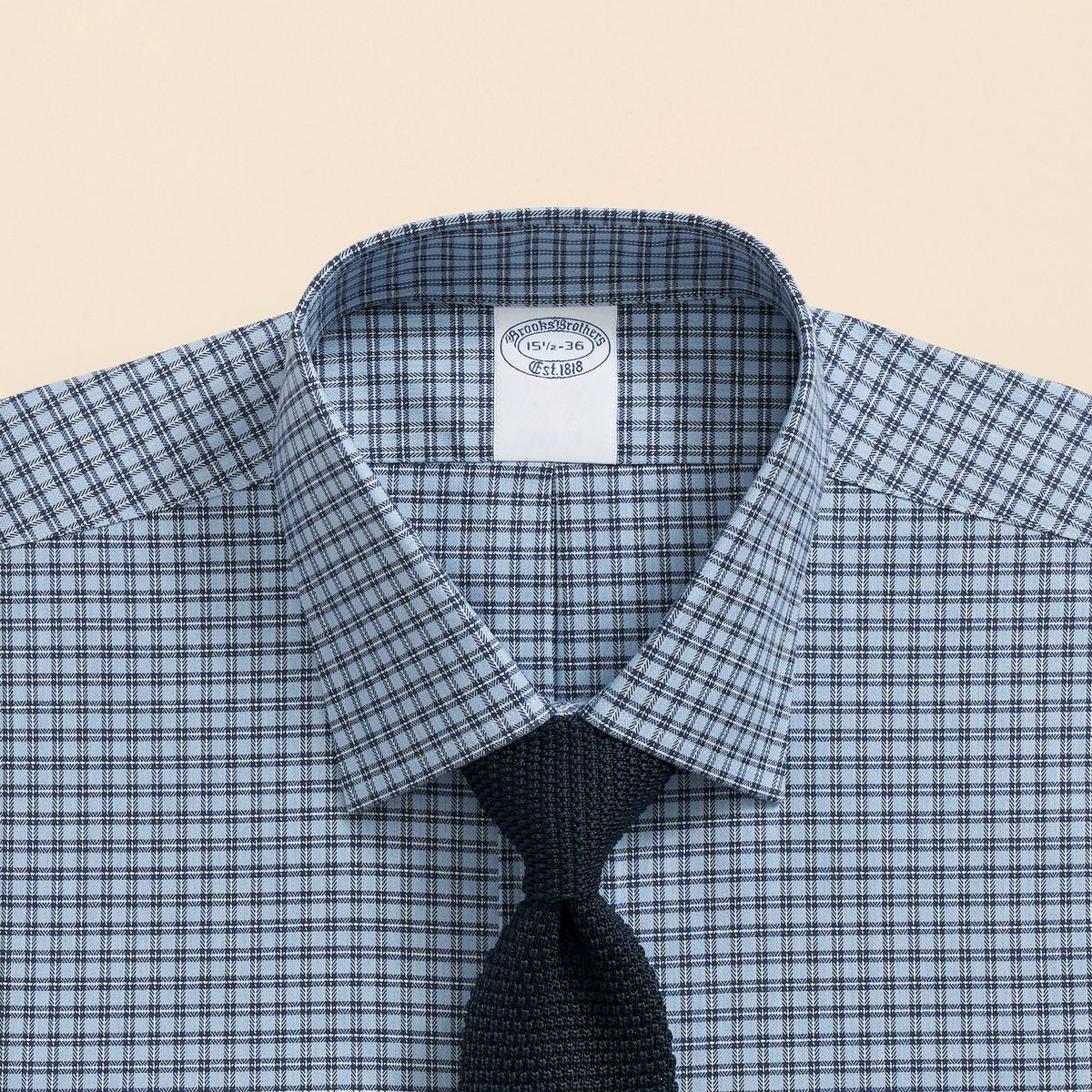 BROOKS BROTHERS - Camisa Hombre Ni Check Ain Reg - Nov Celeste Brooks Brothers