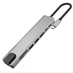 VENTION - Adaptador Hub Para Macbook Air M1 M2 8 En 1 Usb-c Hdmi 4k