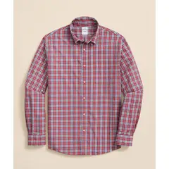 BROOKS BROTHERS - Camisa Hombre Ni Frdy Poplin Plaid Reg Rojo