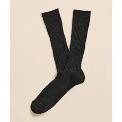 BROOKS BROTHERS - Calcetines Hombre Merino Wool Blend Ribbed Gris