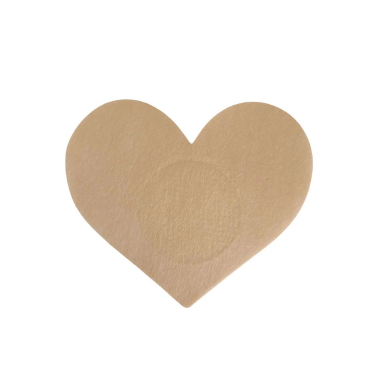 MI PLACARD - 5 PARES DE PEZONERAS DE TELA CORAZÓN BEIGE