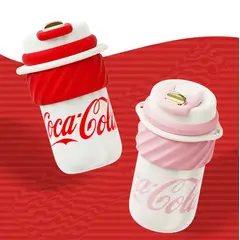 COCA COLA - Taza termo para frio o caliente - Cafe Helado Pink 390 ML