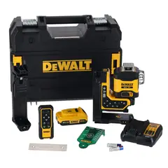 DEWALT - Kit Nivel Láser Control Remoto 3 Líneas 360° 20v Dcle34035d1