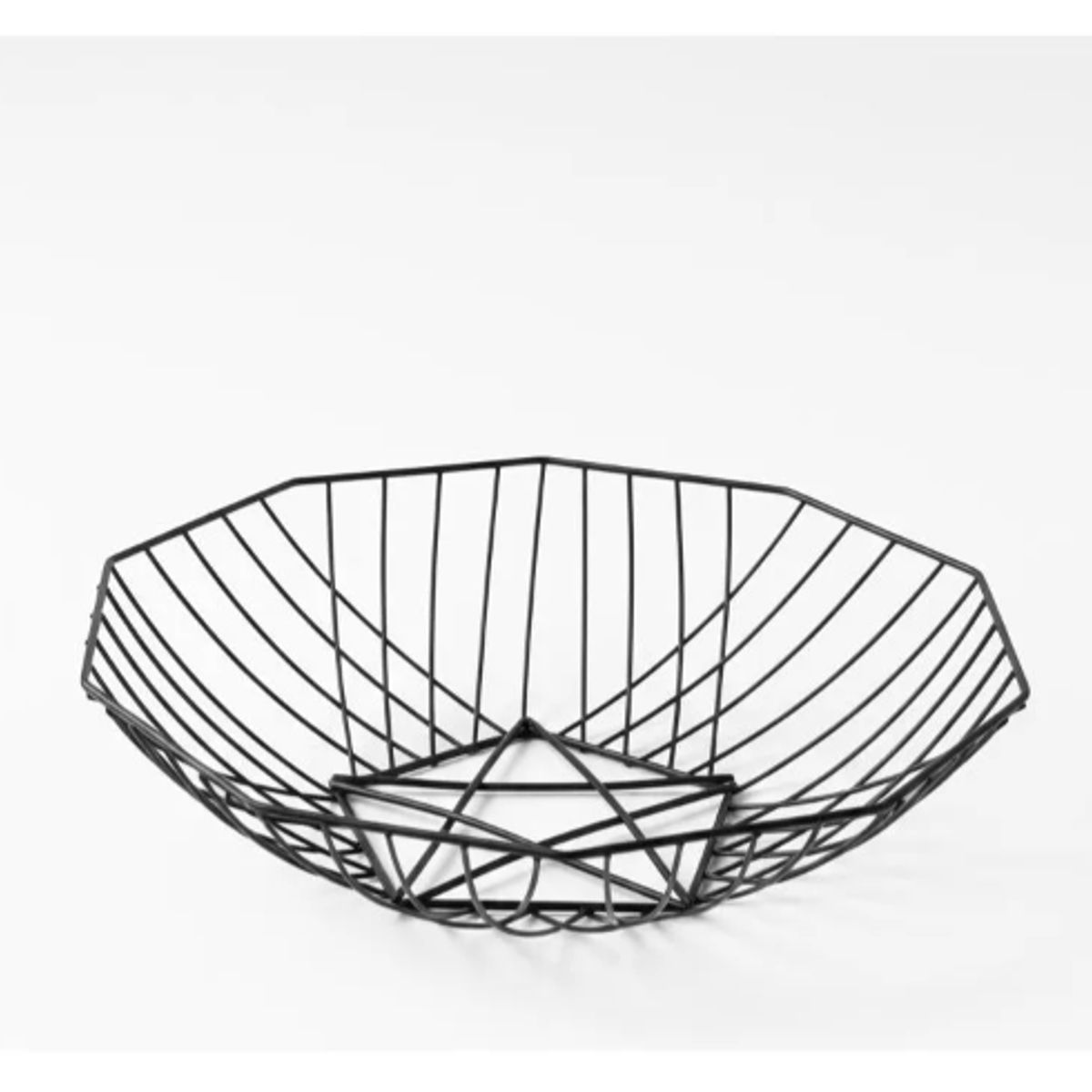 GENERICO - Cesta De Mesa Decorativa Frutero Organizador Negro