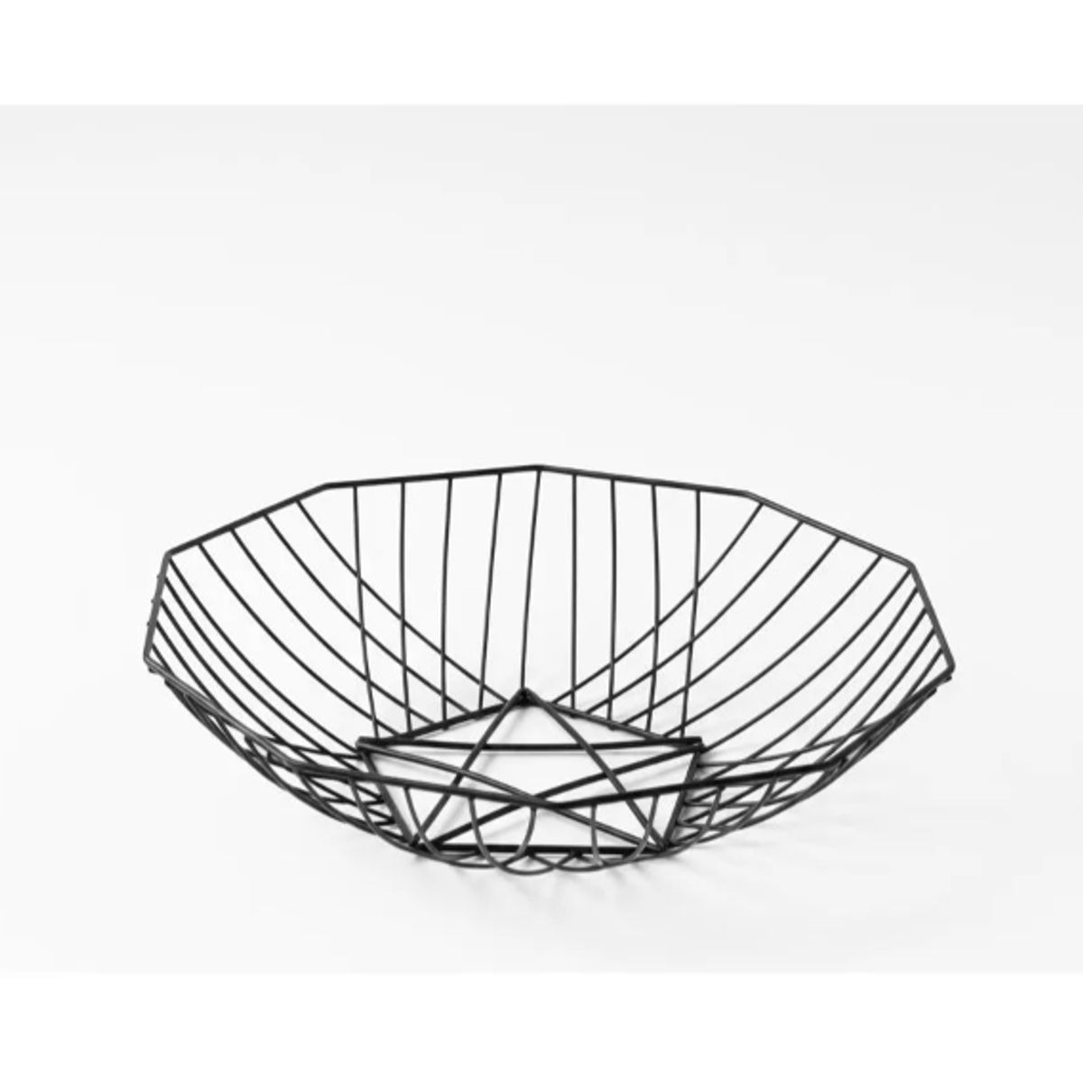 GENERICO - Cesta De Mesa Decorativa Frutero Organizador Negro