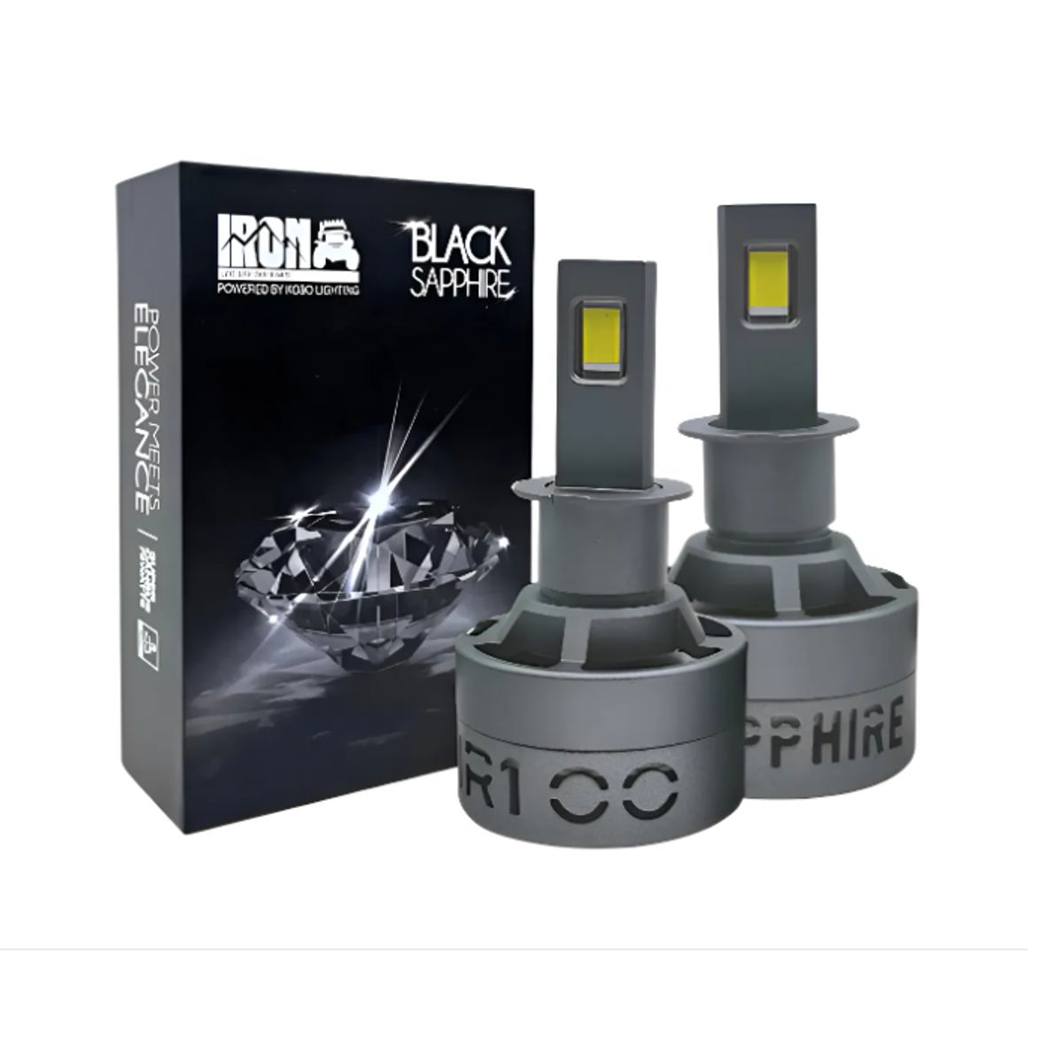 KOBO - Kit Led Iron Black Sapphire H7 - Ampolleta Auto 75W