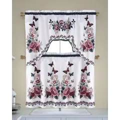 GENERICO - Set de Cortinas de Cocina pack de 3 Piezas