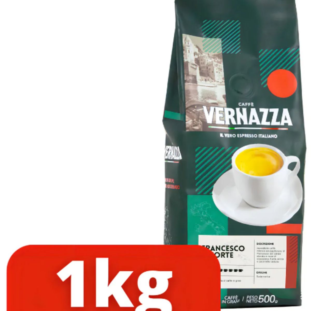 CAFFE VERNAZZA - Caffè Vernazza Francesco Il Forte  1 kilo en grano