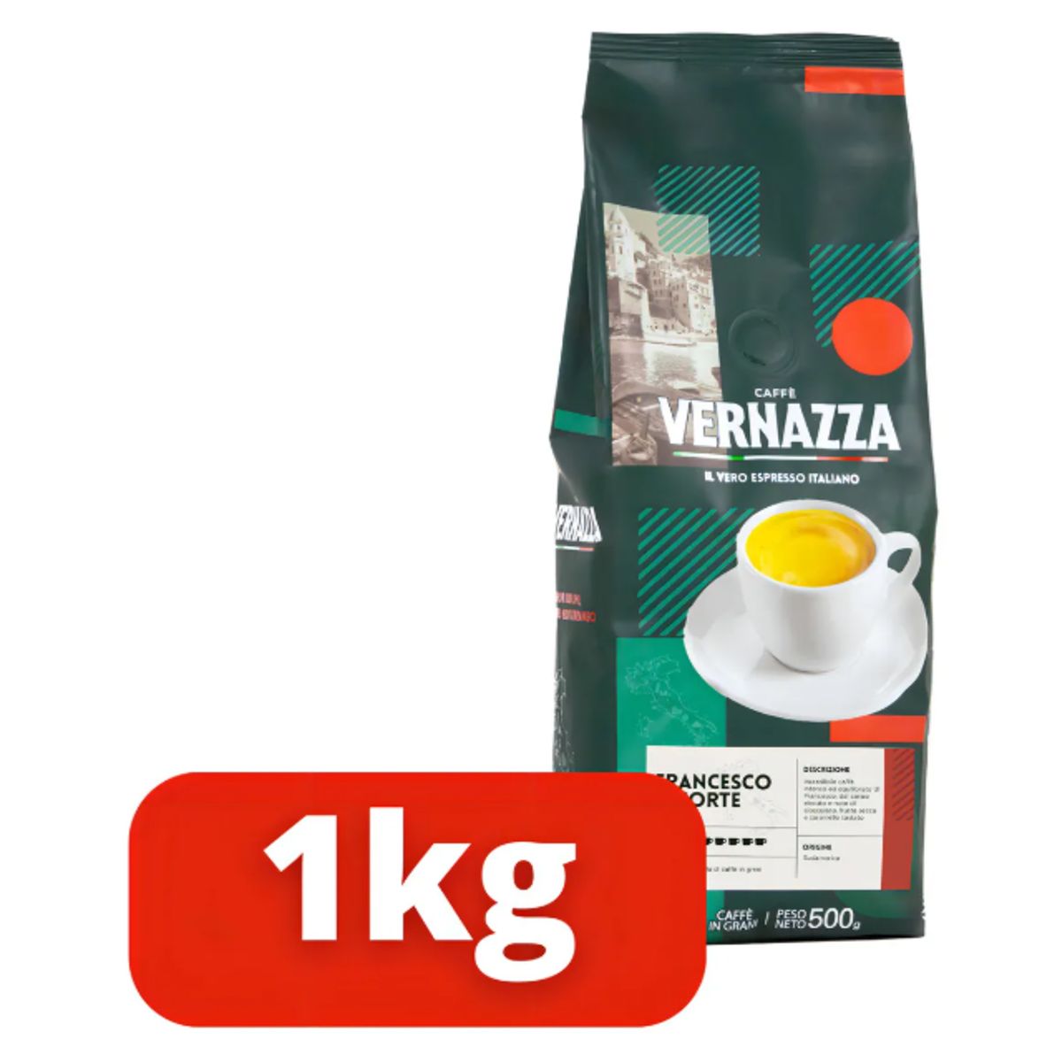 CAFFE VERNAZZA - Caffè Vernazza Francesco Il Forte  1 kilo en grano