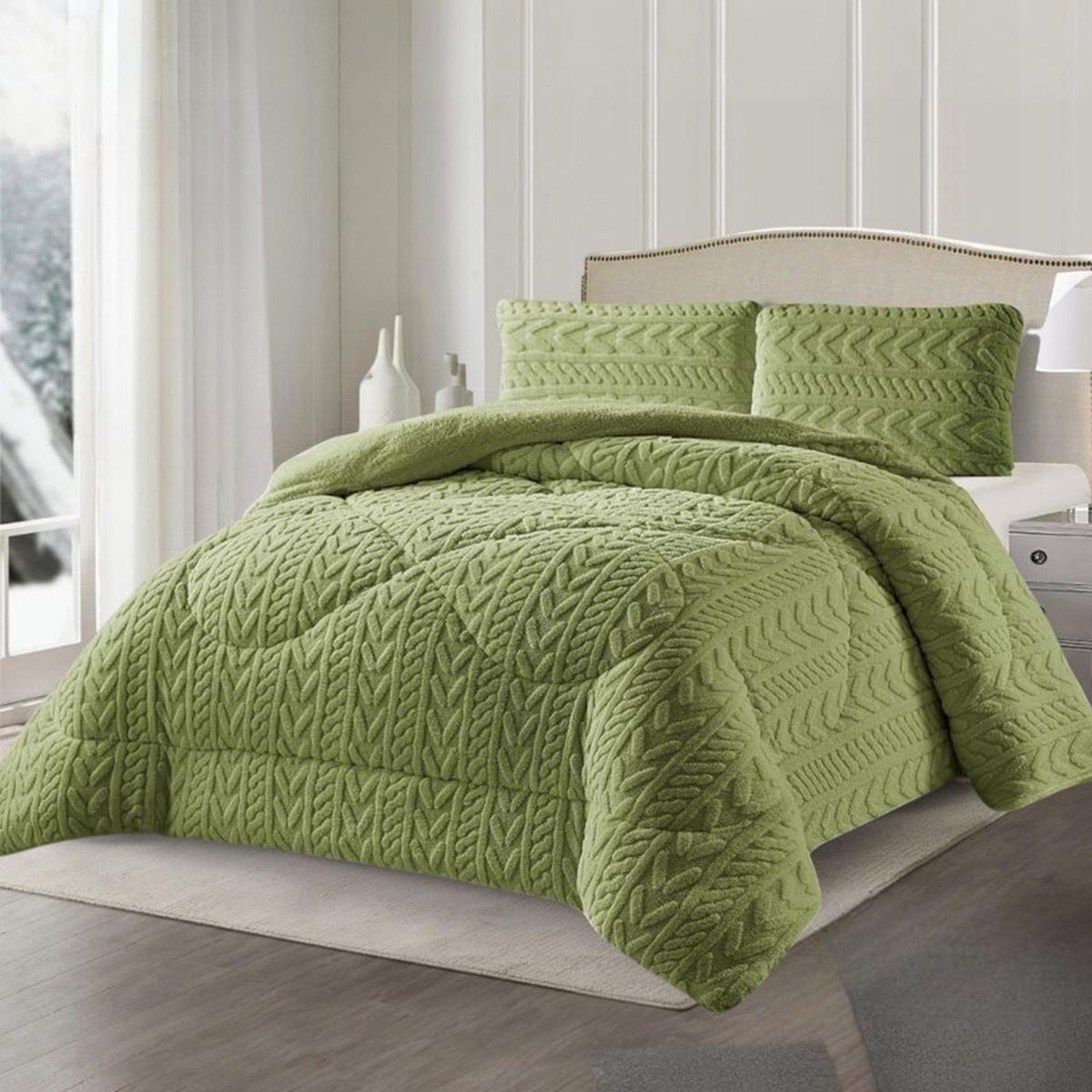 GENERICO - Cobertor Invierno Texturizado Con Chiporro Plumón 1.5 Plazas - Multicolor - 1,5 Plazas