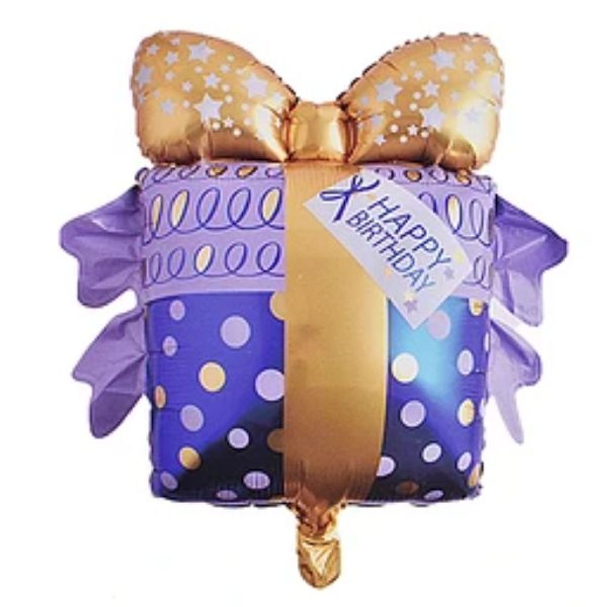 GENERICO - Globo metálico de regalo feliz cumpleaños