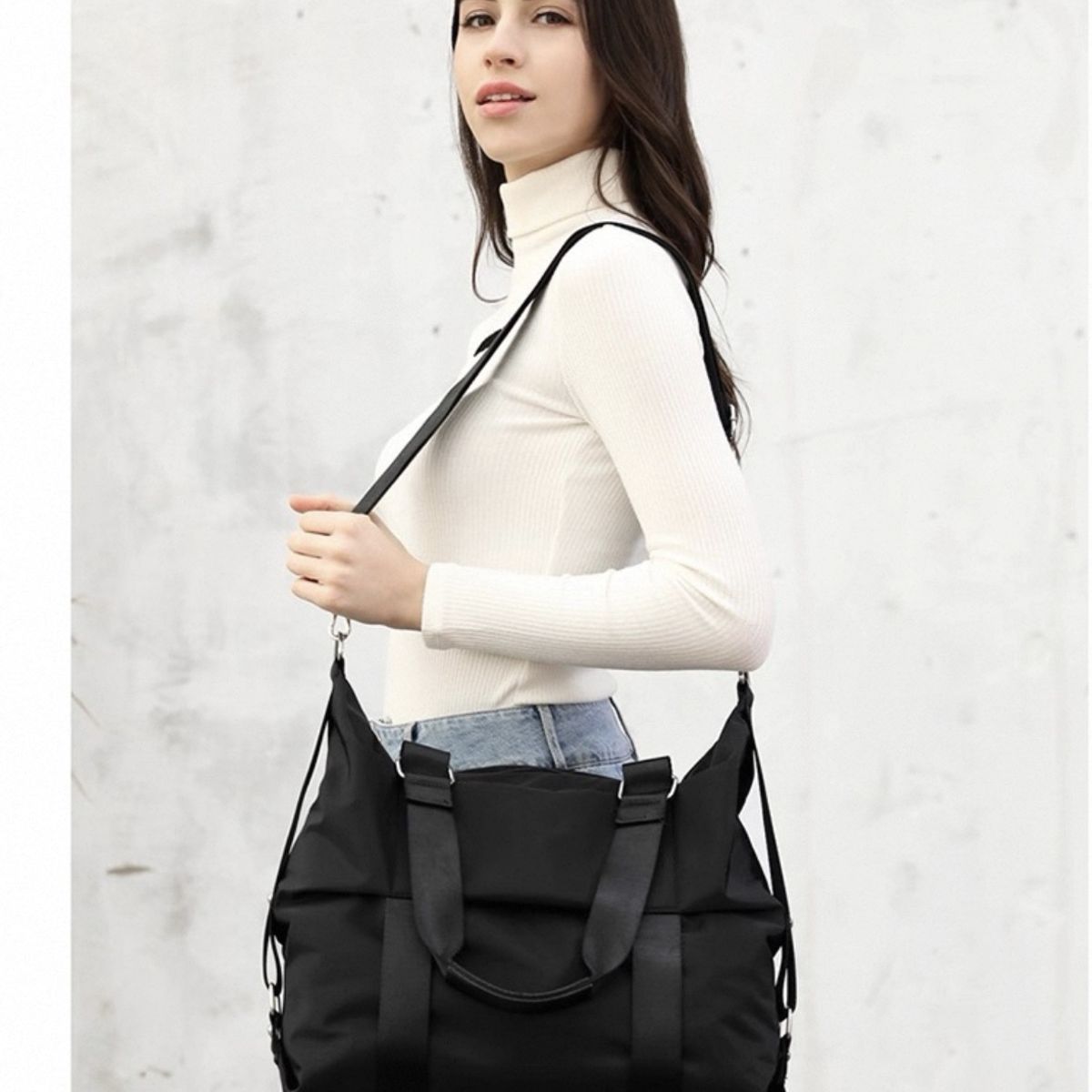 GENERICO - Bolsa De Viaje Avión Aprobado Gran Capacidad Diseño De La Tela Lisa