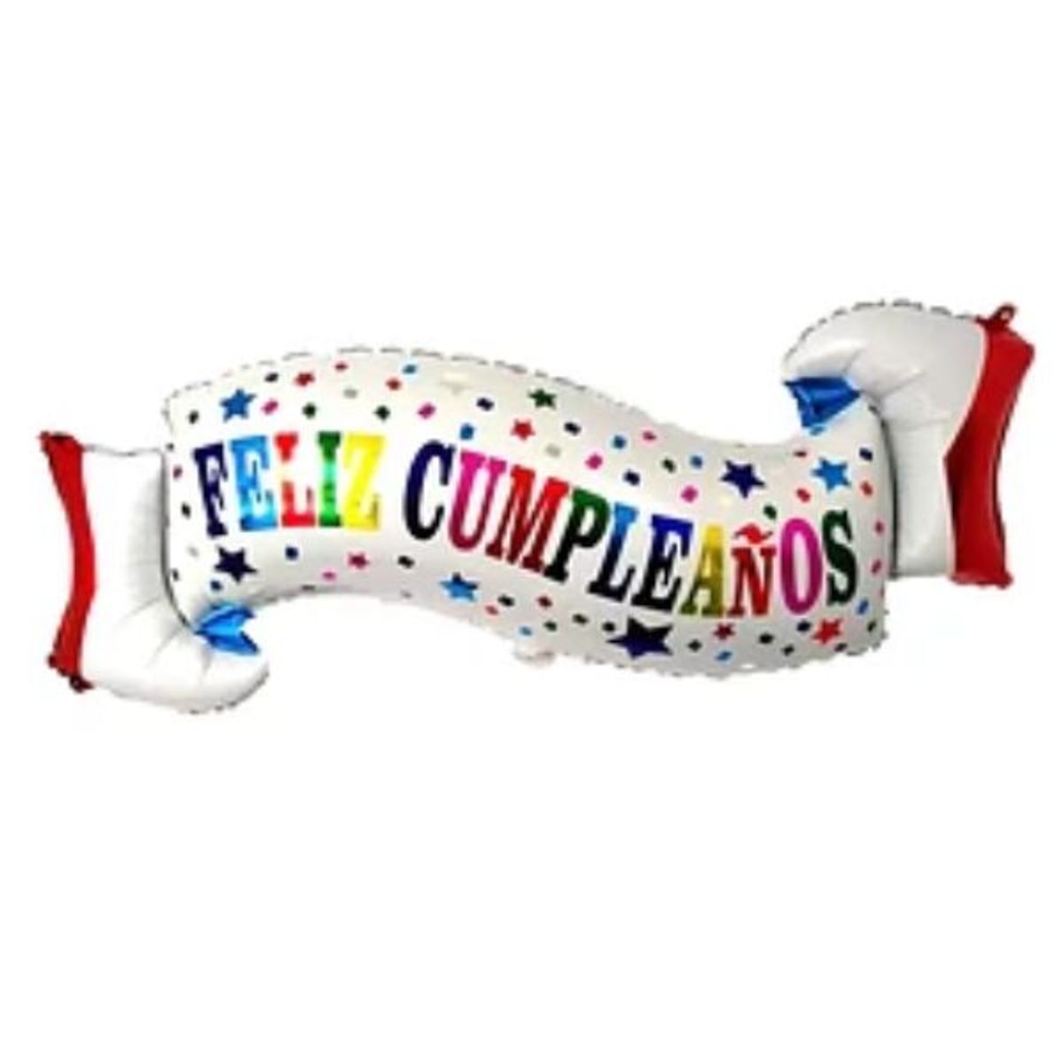 GENERICO - Globo metalico feliz cumpleaños 97x49cm
