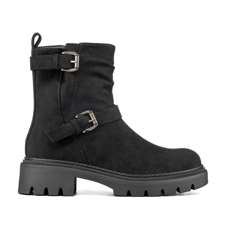 Botín Taco Mujer Casual PU Textil CZY652