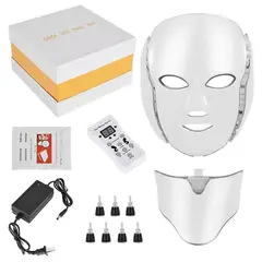 GIOIO - Mascarilla LED inteligente con EMS y fotones para casa