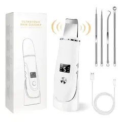 GIOIO - Limpiador Ultrasónico Scrubber Facial Skin Peeling Portatil