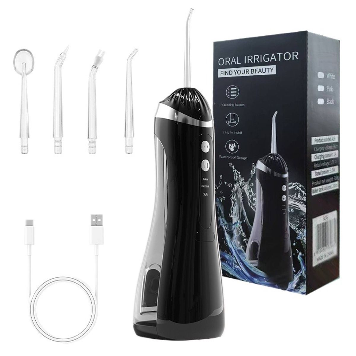 GIOIO - Cepillo e irrigador eléctrico elimina residuos entre dientes