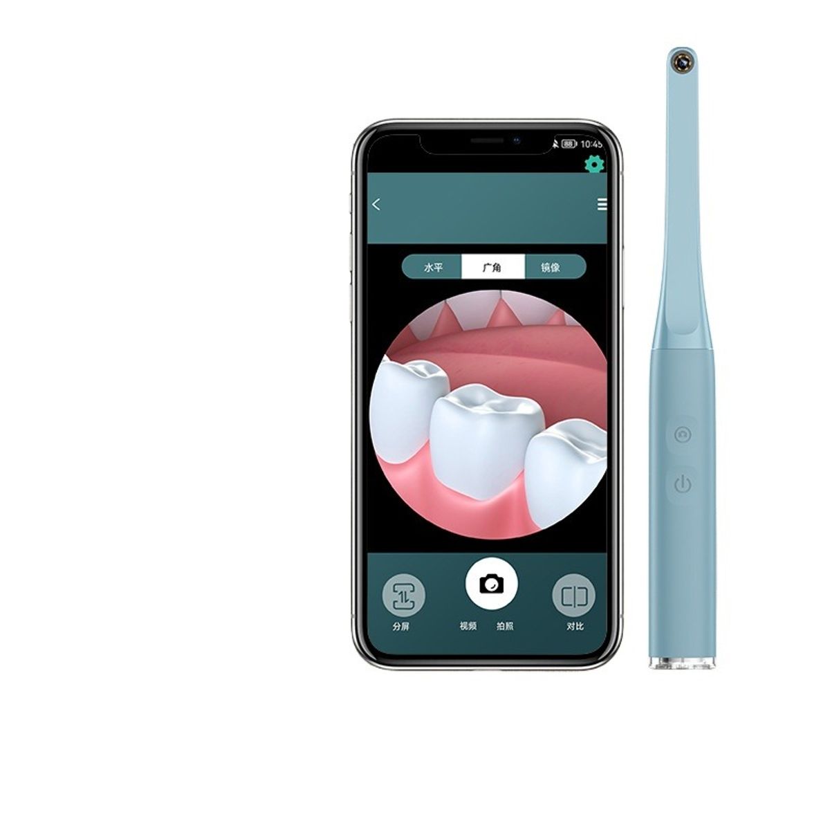 GIOIO - Cámara oral wifi ángulo ancho visión nocturna LED
