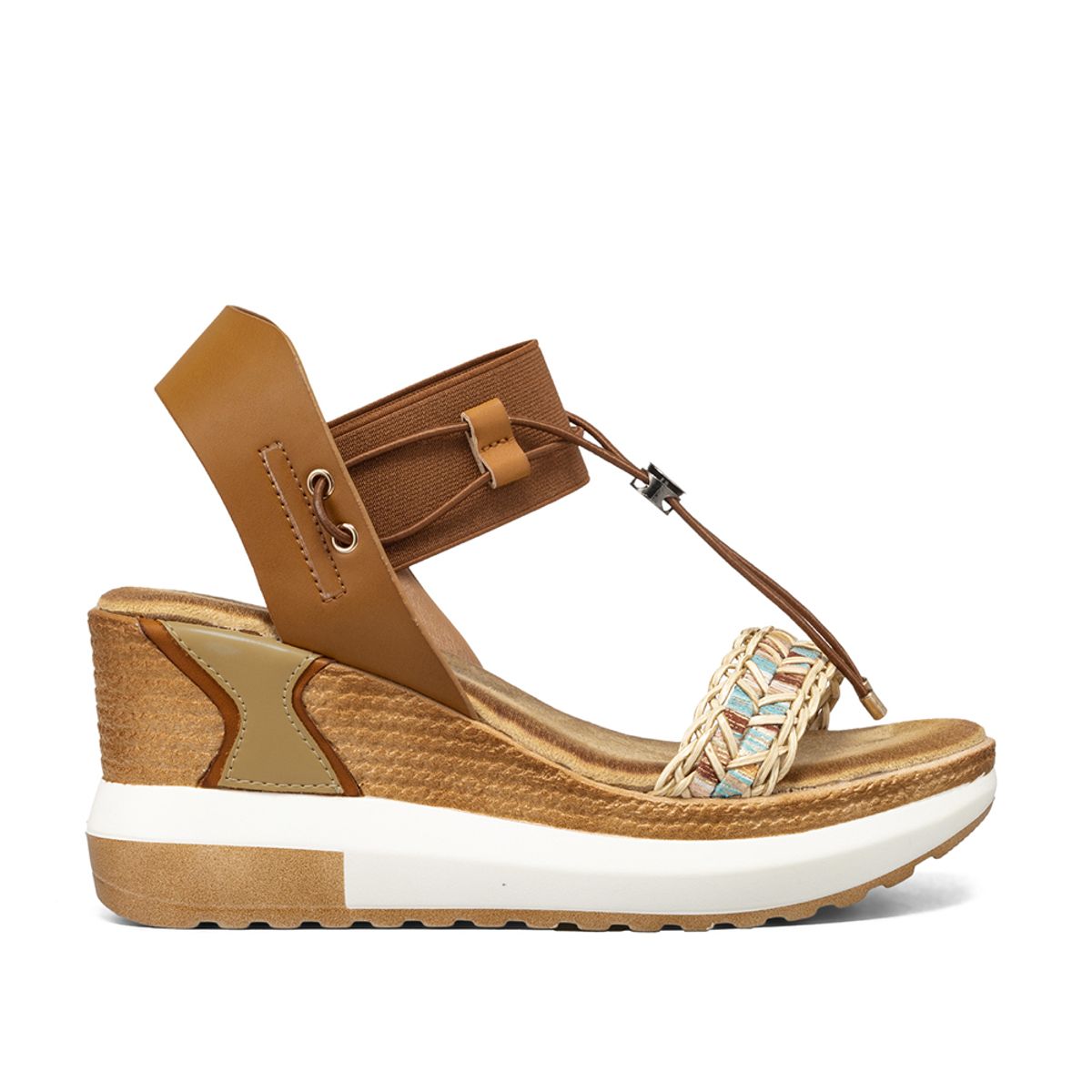 WEIDE - Sandalias Casuales Taco Cu?a Mujer Weide JS02