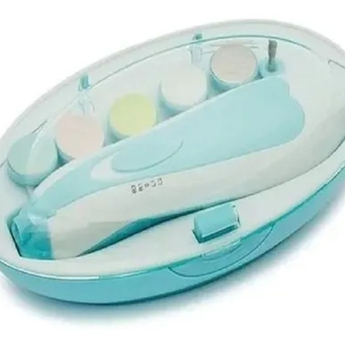 GENERICO - Lima Eléctrica Para Uñas De Bebé Con Estuche Portátil Azul