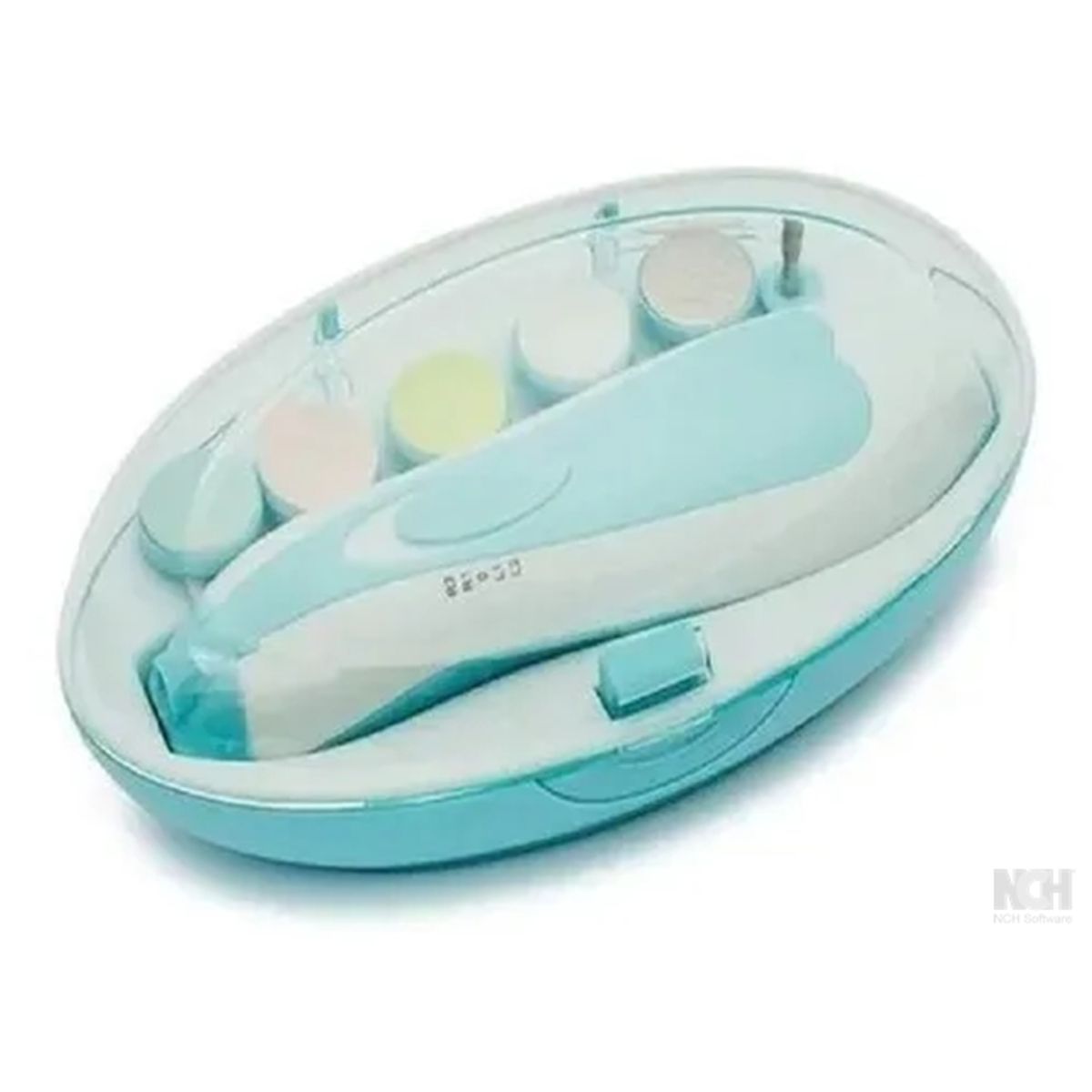 GENERICO - Lima Eléctrica Para Uñas De Bebé Con Estuche Portátil Azul