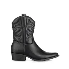 WEIDE - Botin Casual Mujer Moda Vintage Cowboy Bordado QBM20