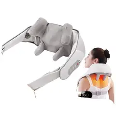 GIOIO - Manta de Masaje Recargable con Calor para Cuello y Hombros