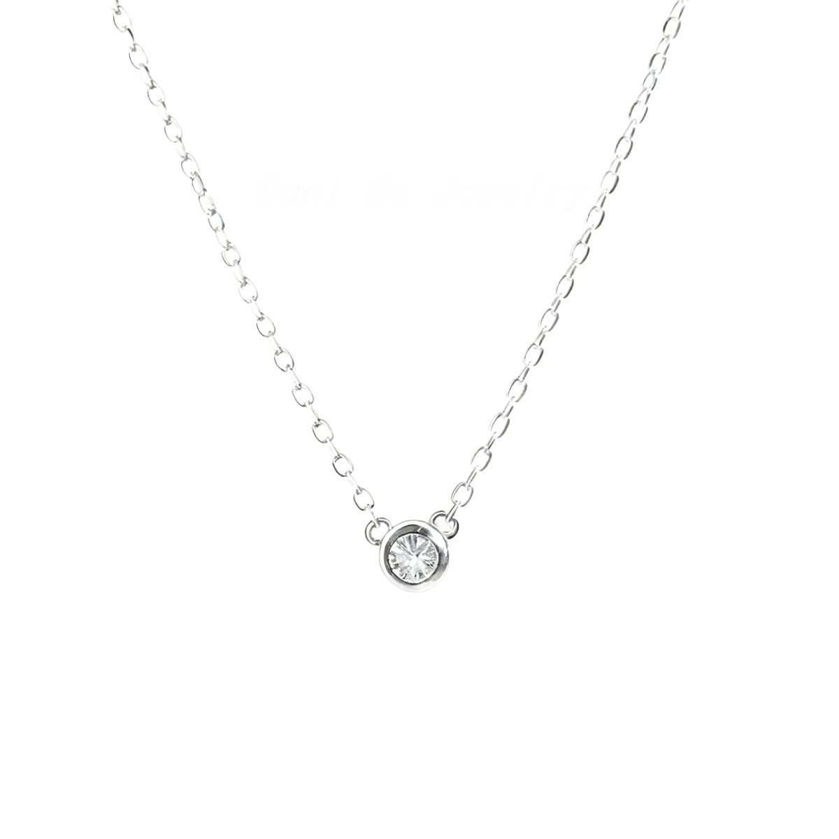 LUX JOYAS - Collar Plata 925 Punto Luz Red