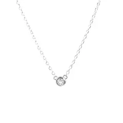 LUX JOYAS - Collar Plata 925 Punto Luz Red