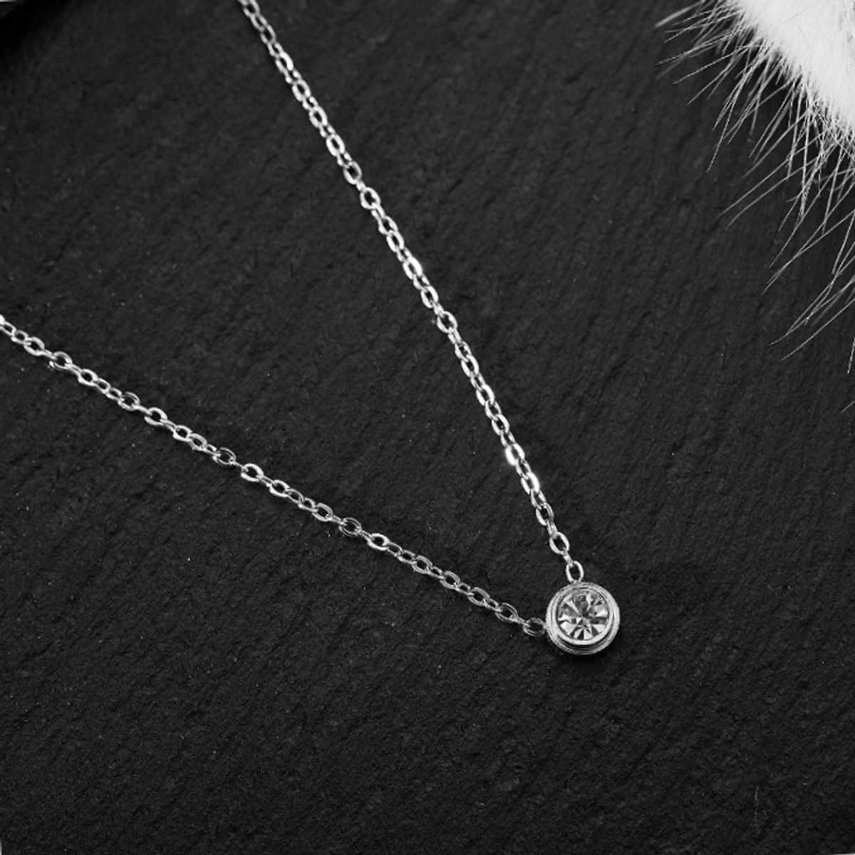 LUX JOYAS - Collar Plata 925 Punto Luz Red