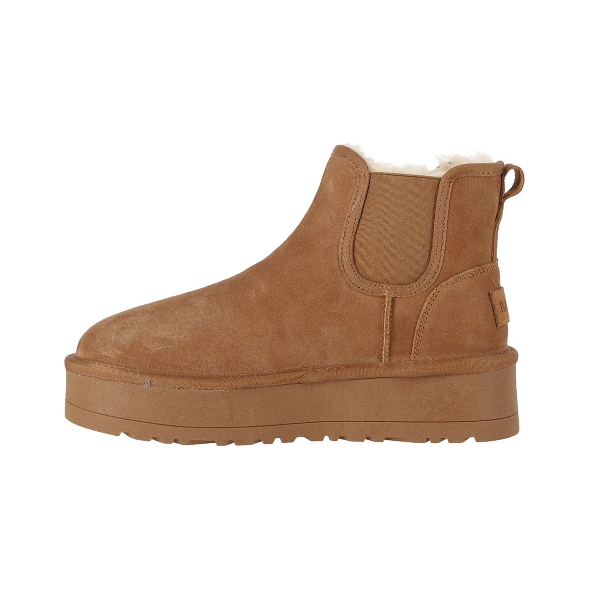 BAMERS - Botas Mujer Chelsea Caramel Plataforma Bamers
