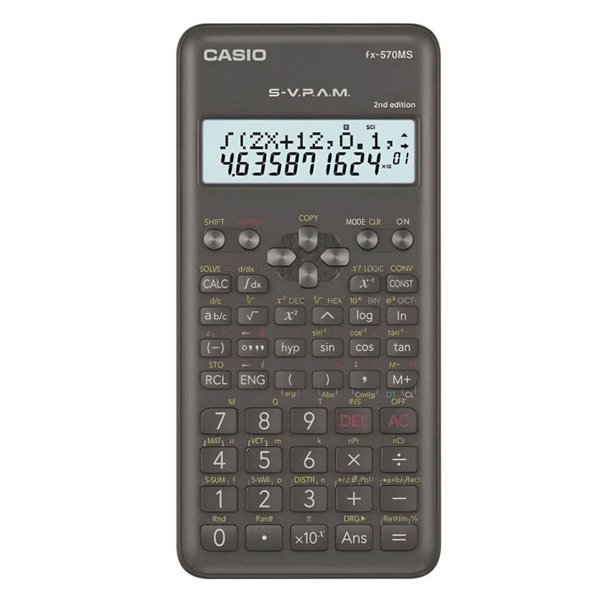 CASIO - CALCULADORA CASIO FX-570MS2-BK NEGRO