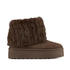 WEIDE - Botin Casual Mujer Vintage Moda Textil Con Felpa SL23