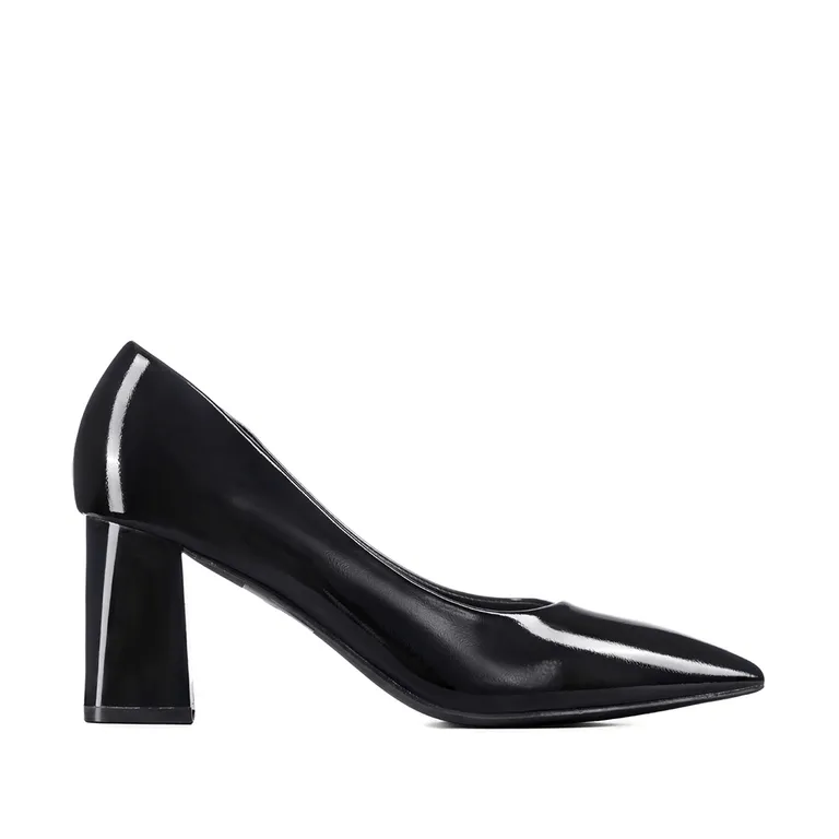 Zapato Taco Charol Puntiagudo Moda Mujer You526