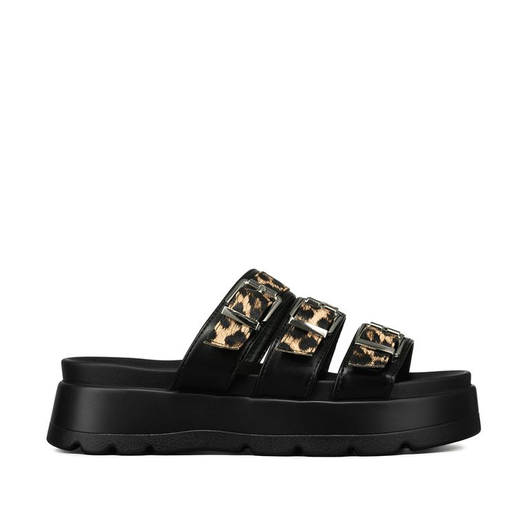 Sandalia Chala Casual Plataforma Hebilla Mujer YOU529