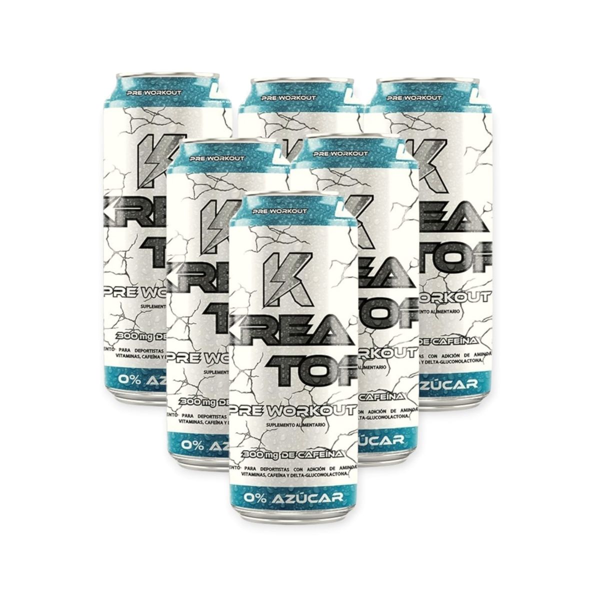 WINKLER NUTRITION - PACK 6 ENERGETICAS KREATOR 473ML FREEZING LIME - WINKLER NUTRITION