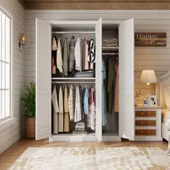 GENERICO - Closet 3 puertas metálico blanco modelo WC-3D / Blanco