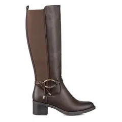 WEIDE - Bota Larga Mujer Casual Eco Cuero Tacon Grueso ZS71