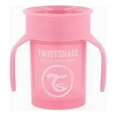 TWISTSHAKE - Vaso 360 - Vaso De Entrenamiento Niños 230 Ml - Rosa claro