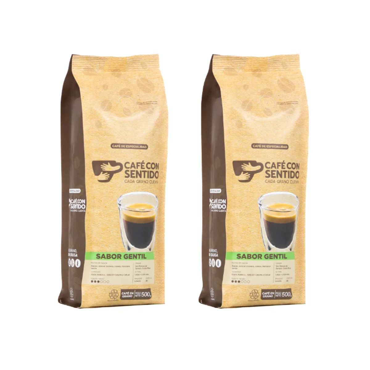 CAFE CON SENTIDO - Café con Sentido Sabor Gentil 1 kilo en grano