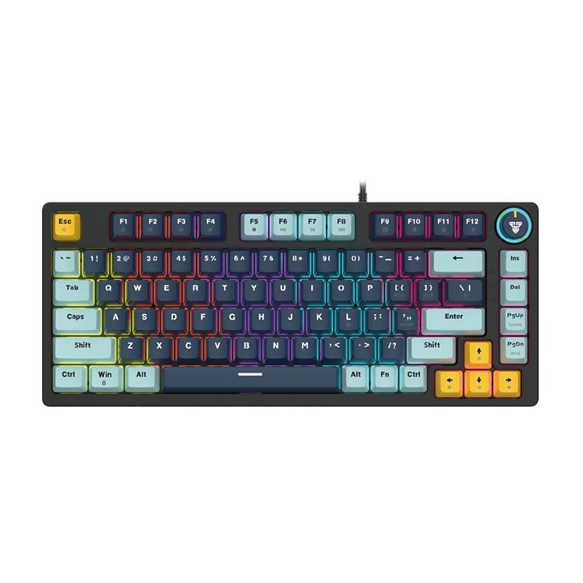 FANTECH - Teclado Gamer - Fantech  Atom81 MIZU Navy RGB 75% Switch Red