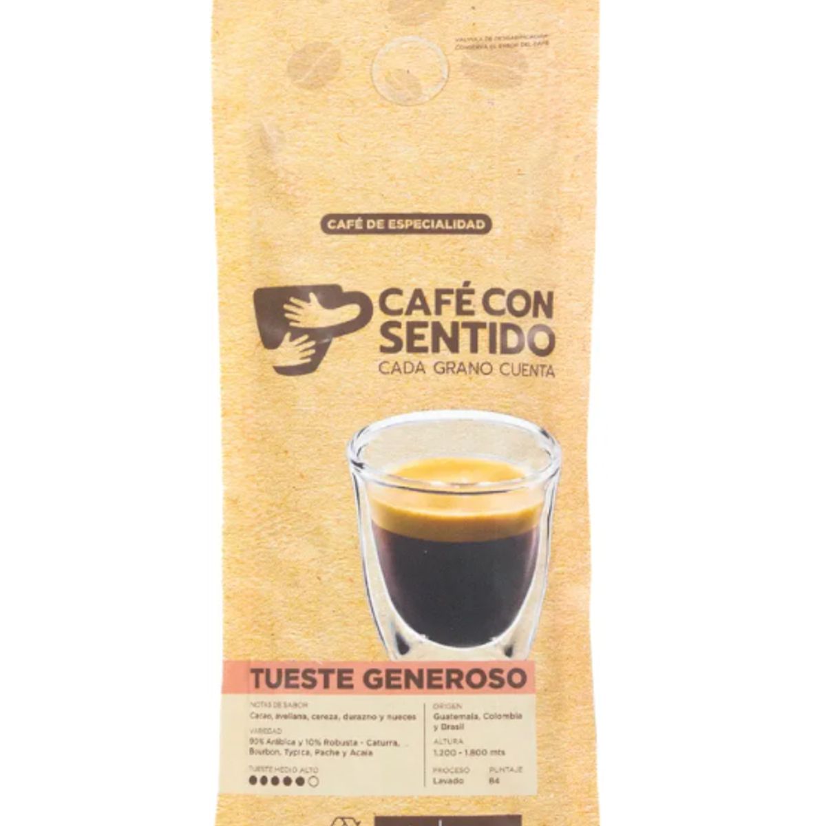 CAFE CON SENTIDO - Café con Sentido Tueste Generoso 1 kilo en grano