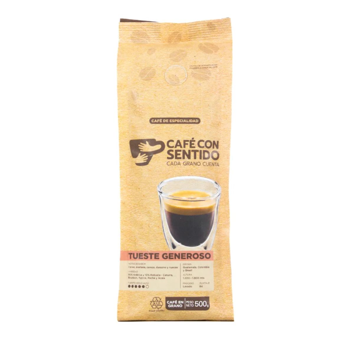 CAFE CON SENTIDO - Café con Sentido Tueste Generoso 1 kilo en grano