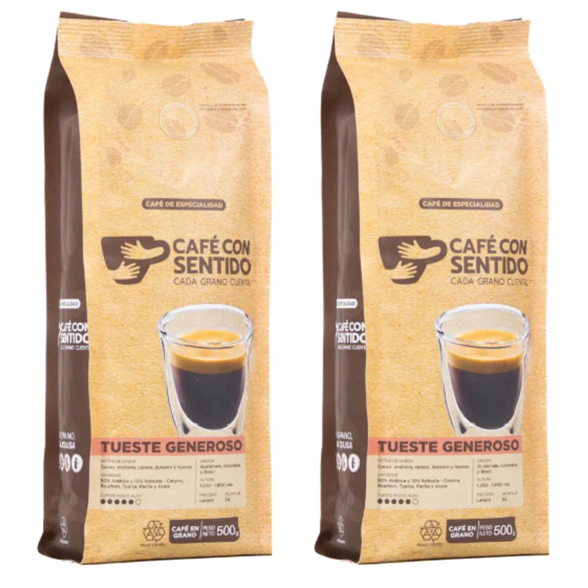 CAFE CON SENTIDO - Café con Sentido Tueste Generoso 1 kilo en grano