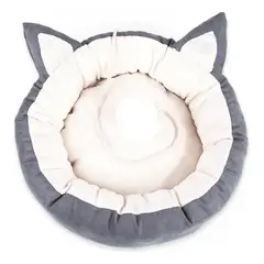 HOOPET - Cama De Gato Cómoda Antiestrés Redonda Diseño Orejas